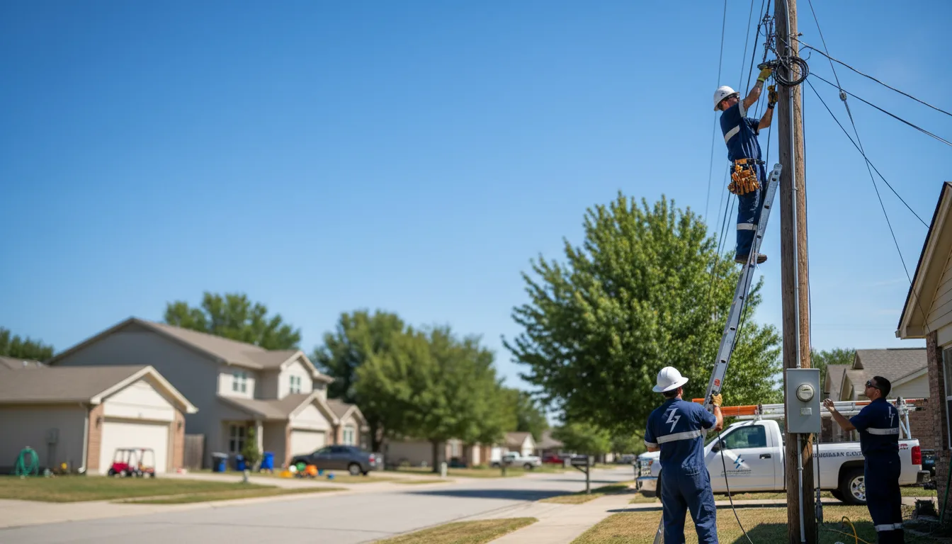 Residential electrician providing installation services in Alkol, WV